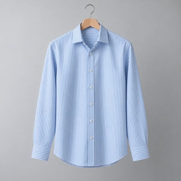 Blue striped shirt — illustrative sample product
