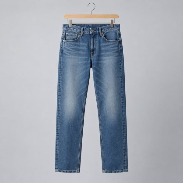 Midwash straight jeans — illustrative sample product