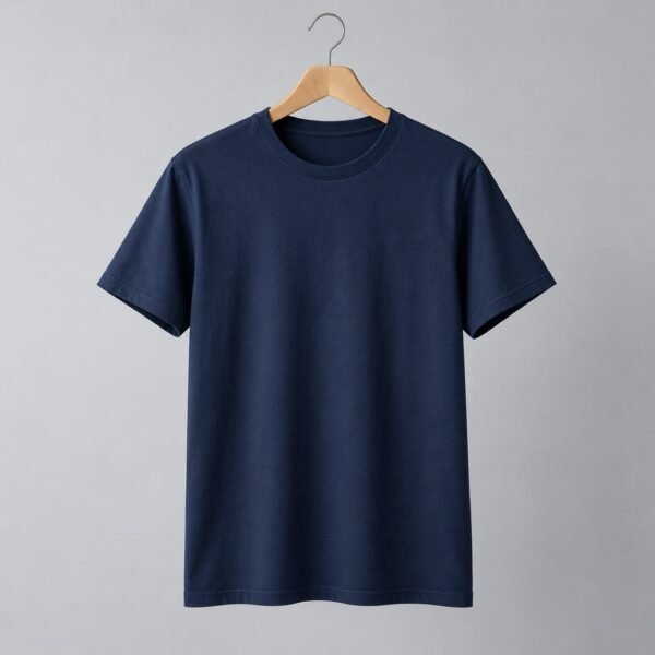 Navy crew tee — illustrative sample product