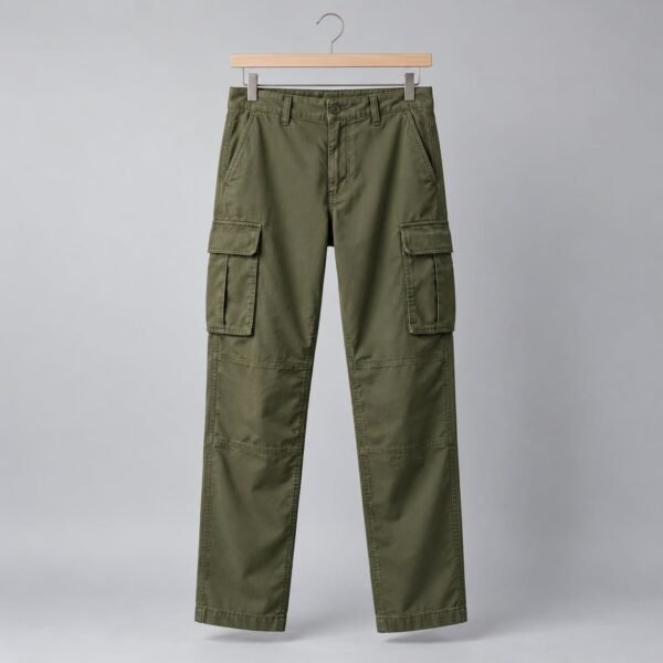 Olive cargo trousers — illustrative sample product